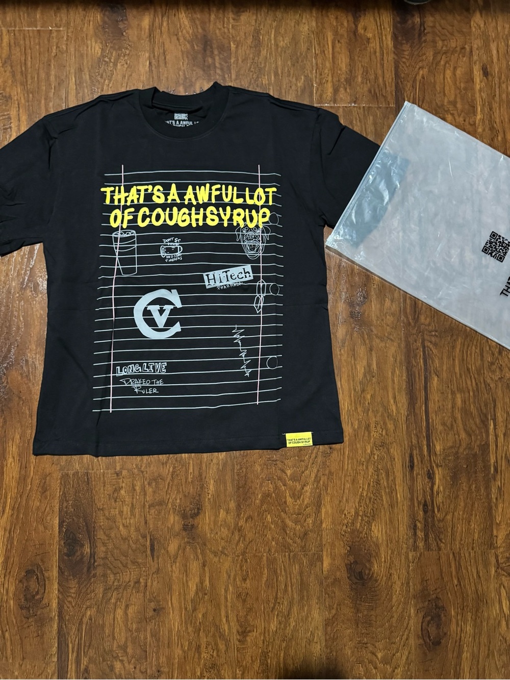 Notebook Doodle Awful lot of Cough Syrup Tee